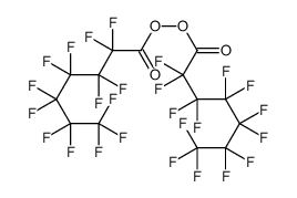 2,2,3,3,4,4,5,5,6,6,7,7,7-tridecafluoroheptanoyl 2,2,3,3,4,4,5,5,6,6,7,7,7-tridecafluoroheptaneperoxoate结构式