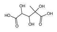 2,3,4-trihydroxy-2-methyl-glutaric acid Structure