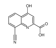 8-cyano-4-hydroxy-quinoline-2-carboxylic acid结构式