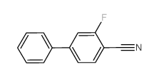 3-FLUORO[1,1'-BIPHENYL]-4-CARBONITRILE结构式