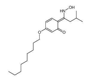 6-[1-(hydroxyamino)-3-methylbutylidene]-3-nonoxycyclohexa-2,4-dien-1-one Structure