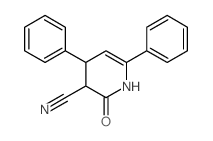 3-Pyridinecarbonitrile,1,2,3,4-tetrahydro-2-oxo-4,6-diphenyl- Structure