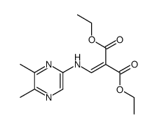 [(5,6-dimethyl-pyrazin-2-ylamino)-methylene]-malonic acid diethyl ester Structure