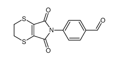 4-(5,7-dioxo-2,3-dihydro-[1,4]dithiino[2,3-c]pyrrol-6-yl)benzaldehyde结构式