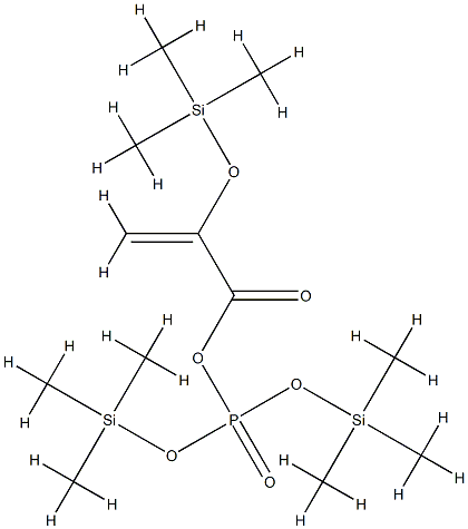 2-[(Trimethylsilyl)oxy]propenoic acid [phosphoric acid bis(trimethylsilyl)]anhydride结构式