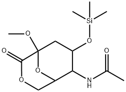 N-[1-Methoxy-2-oxo-7-[(trimethylsilyl)oxy]-3,9-dioxabicyclo[3.3.1]nonan-6-yl]acetamide Structure