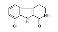 8-Chloro-2,3,4,9-tetrahydro-1H-β-carbolin-1-one Structure