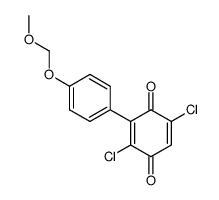 2,5-Dichloro-3-(4-methoxymethoxy-phenyl)-[1,4]benzoquinone结构式