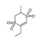 5-ethyl-2-methyl-2,3-dihydro-1,4-dithiine 1,1,4,4-tetraoxide结构式