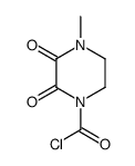 4-methyl-2,3-dioxopiperazine-1-carbonyl chloride Structure