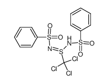 N,N'-Bis(phenylsulfonyl)-trichlormethansulfinamidin结构式