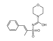 N-(1-phenylprop-1-en-2-ylsulfonyl)morpholine-4-carboxamide Structure