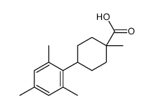 1-methyl-4-(2,4,6-trimethylphenyl)cyclohexane-1-carboxylic acid Structure