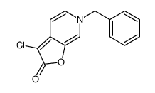 6-benzyl-3-chlorofuro[2,3-c]pyridin-2-one Structure