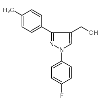 (1-(4-fluorophenyl)-3-p-tolyl-1h-pyrazol-4-yl)methanol结构式