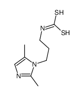 3-(2,5-dimethylimidazol-1-yl)propylcarbamodithioic acid结构式