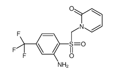 1-[[2-amino-4-(trifluoromethyl)phenyl]sulfonylmethyl]pyridin-2-one Structure