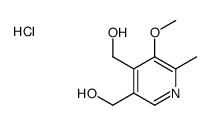 [4-(hydroxymethyl)-5-methoxy-6-methylpyridin-3-yl]methanol,hydrochloride Structure