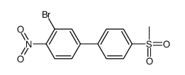 2-bromo-4-(4-methylsulfonylphenyl)-1-nitrobenzene结构式