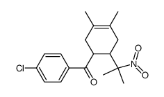 (4-Chloro-phenyl)-[3,4-dimethyl-6-(1-methyl-1-nitro-ethyl)-cyclohex-3-enyl]-methanone Structure