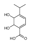 5,6-dihydroxy-4-propan-2-ylcyclohexa-1,3-diene-1-carboxylic acid结构式