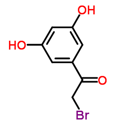 2-Bromo-1-(3,5-dihydroxyphenyl)ethanone structure