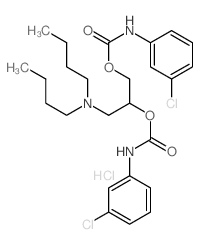 Carbanilic acid,m-chloro-, [(dibutylamino)methyl]ethylene ester, monohydrochloride (8CI) picture