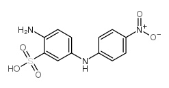 2-amino-5-(4-nitroanilino)benzenesulfonic acid Structure