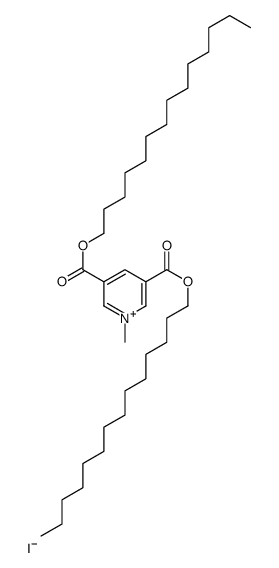 ditetradecyl 1-methylpyridin-1-ium-3,5-dicarboxylate,iodide Structure