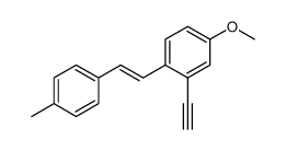 2-ethynyl-4-methoxy-1-[2-(4-methylphenyl)ethenyl]benzene Structure