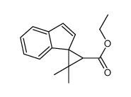 ethyl 3,3-dimethylspiro[cyclopropane-1,1'-[1H]indene]-2-carboxylate结构式