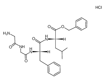 HCl·H-Gly-Gly-Phe-Leu-OBn结构式