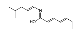 N-(4-methylpent-1-enyl)hepta-2,4-dienamide Structure