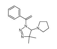 5,5-dimethyl-3-(1-phenylvinyl)-4-(1-pyrrolidinyl)-Δ1-1,2,3-triazoline Structure