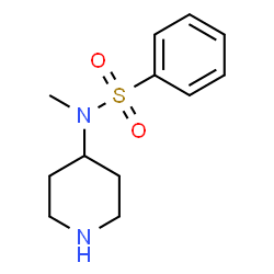 N-METHYL-N-4-PIPERIDINYL-BENZENESULFONAMIDE结构式