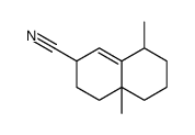 4a,8-Dimethyl-2,3,4,4a,5,6,7,8-octahydro-2-naphthalenecarbonitril e Structure