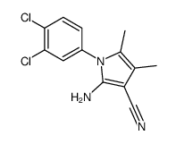 2-Amino-1-(3,4-dichlorophenyl)-4,5-dimethyl-1H-pyrrole-3-carbonit rile Structure