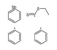 ethyl triphenylstannylmethanedithioate Structure