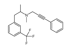 N-methyl-3-phenyl-N-[1-[3-(trifluoromethyl)phenyl]propan-2-yl]prop-2-y n-1-amine structure