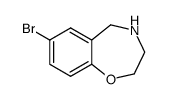 7-Bromo-2,3,4,5-tetrahydrobenzo[f][1,4]oxazepine Structure