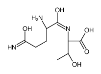 (2S,3R)-2-[[(2S)-2,5-diamino-5-oxopentanoyl]amino]-3-hydroxybutanoic acid结构式