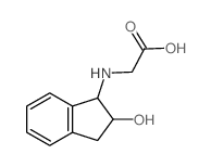 2-[(2-hydroxy-2,3-dihydro-1H-inden-1-yl)amino]acetic acid结构式