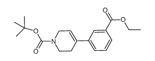 ethyl tert-butyl 4-(3-(ethoxycarbonyl)phenyl)-5,6-dihydropyridine-1(2H)-carboxylate结构式