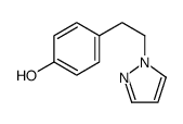 4-(2-pyrazol-1-ylethyl)phenol结构式