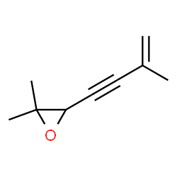 Oxirane, 2,2-dimethyl-3-(3-methyl-3-buten-1-ynyl)- (9CI) Structure