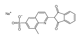 sodium 2-(2,3-dihydro-1,3-dioxo-1H-inden-2-yl)-8-methylquinoline-6-sulphonate picture