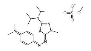 5-(diisopropylamino)-2-[[4-(dimethylamino)phenyl]azo]-3-methyl-1,3,4-thiadiazolium methyl sulphate structure