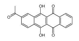 8-Acetyl-6,11-dihydroxy-naphthacene-5,12-dione结构式