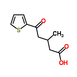 3-METHYL-5-OXO-5-(2-THIENYL)VALERIC ACID Structure