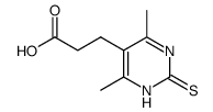 3-(2-MERCAPTO-4,6-DIMETHYLPYRIMIDIN-5-YL)PROPANOIC ACID Structure